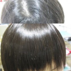 前髪の縮毛矯正