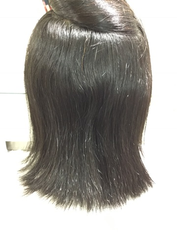 縮毛矯正前 女性　ロング